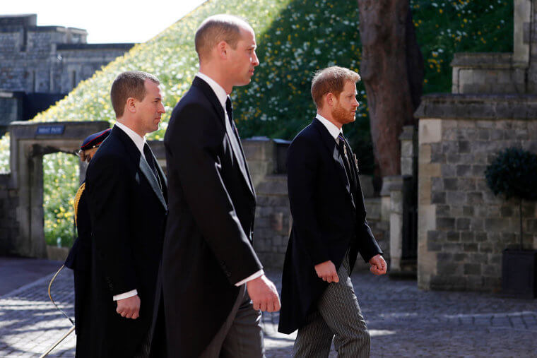 An Intense Exchange at Prince Philip's Funeral